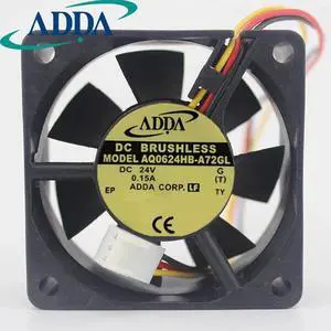 1pcs waterproof fan AQ0624HB-A72GL IP68 6025 6CM 60mm 24V cooling fan 4600RPM