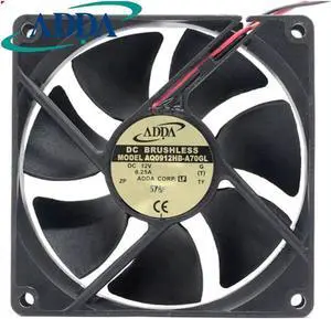 1pcs AQ0912HB-A70GL 12V 0.25A fan 9225 9cm waterproof heat dissipation cooling fan