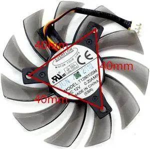video card fan GTX460 470 570 580 670 HD5870 Graphics card fan T128010SM 12V 0.20A diameter 75mm