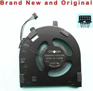 New original cpu cooling fan cooler for L.enovo Thinkpad E490S cooler EG50040S1-CF20-S9A DC5V 2.25W 5PIN 5WIRES