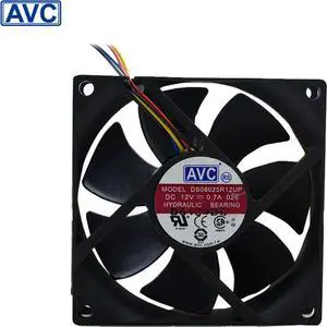 AVC 8025 DS08025R12UP 80mm 8cm DC 12V 0.7A 4Wire Computer case CPU Cooler Cooling Fan
