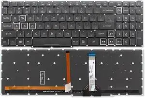 Aomoproing replacement keyboard for ACER Nitro 5 AN515-46 AN515-58 AN515-56 US backlit white key N20C1