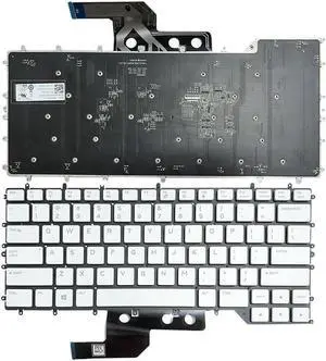 Aomoproing replacement keyboard for Alienware M15 R2 R3 R4 0Y00RH US White color Backlit RGB Per Key for Dell