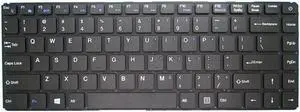 Aomoproing Laptop Replacement Keyboard For EVOO EVC141-6Black color English US Without Frame