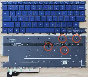 Aomoproing replacement keyboard for Samsung Galaxy Book Flex NP930QCG 930QCG NP930QCG-K01US backlit