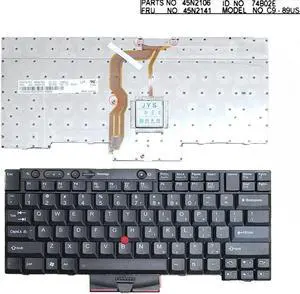 Aomoproing Keyboard for ThinkPad T400S T410 T410I T410S T420 BLACK Replacment keyboard US