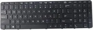 Aomoproing Non-Backlit US Keyboard for HP ProBook 450 455 470 G3 G4 Laptops