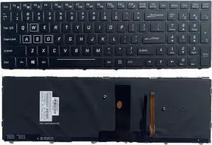 Aomoproing Laptop Keyboard US Black With Backlit for ORIGIN PC EVO15-S Origin EVO 15S