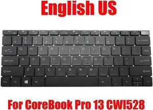 Aomoproing Laptop Keyboard For Chuwi For CoreBook Pro 13 CWI528 English US Non-Backlit