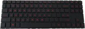 Aomoproing Backlit Keyboard For HP Omen 15-EK 15-EN Laptops - Red Version