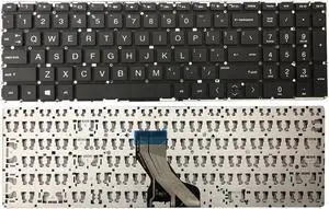Aomoproing  Laptop US Keyboard Black HP 17-by0053cl 17-by0053od 17-by0054cl 17-by0055nr