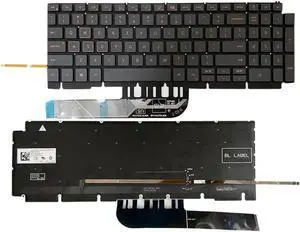 Aomoproing US Layout Replacement Keyboard 0H4XRJ 343NN for Dell G15 (5510) G15 (5511) G15
