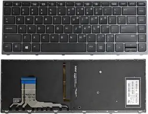 Aomoproing US English Laptop Keyboard with Backlit Replacement for HP Zbook Studio G3