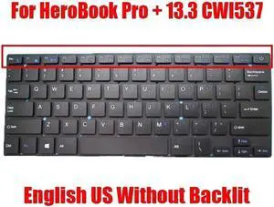 Aomoproing Laptop Replacement Keyboard For Chuwi HeroBook Pro + 13.3 CWI537 English US
