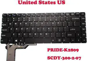Aomoproing Laptop Keyboard For Toposh T14 PRIDE-K2809 SCDY-300-2-07 United States US