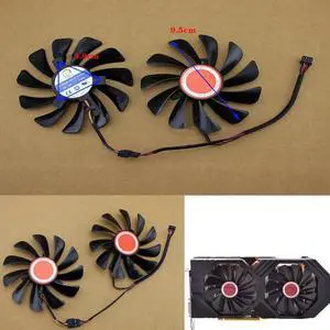 Aomoproing Cooling fan for XFX RX580 RX584 Graphics Card s 95MM Durable