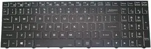 Aomoproing English US Laptop Keyboard For Sager NP9670M NP9672M NP9672M-G1 Backlit