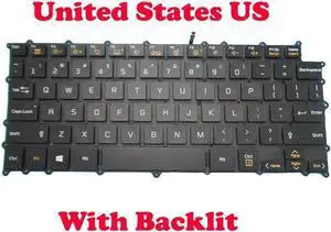 Aomoproing Laptop Backlit Keyboard For Gram 14 14T990 14TD990 14T99 English US Black