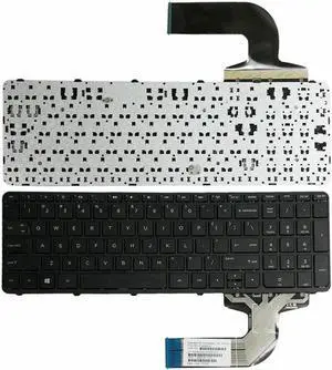 Aomoproing  replacement keyboard for HP PAVILION 15-e010us 15-e020us 15-e028us US with Frame