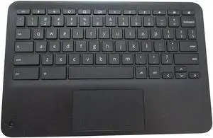 Aomoproing replacement keyboard for HP Chromebook 11 G3 EE with Palmrest including Touchpad L92215-001