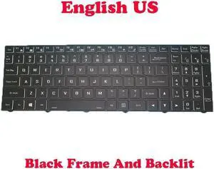 Aomoproing US Backlit Keyboard For CLEVO PB70 RC PB70DF1 DF2 PB70EF PB70ED PB71RC PB71RD RF