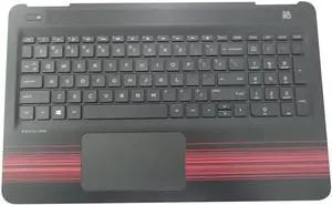 Aomoproing replacement keyboard for HP Pavilion 15-AU 15-AW Palmrest Backlit including Touchpad 856041-001