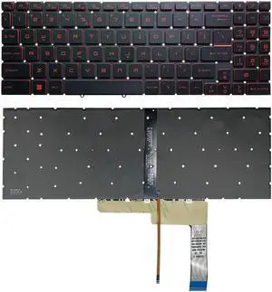 Aomoproing Replacement keyboard for Monochrome Backlit GF66 US Keyboard For MSI Katana GF66 11SC 11UC 11UD 11UE 11UG