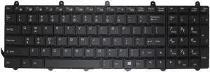 Aomoproing  English US Laptop Keyboard For Sager NP8265 NP8265-S NP8275 NP8275-S Backlit