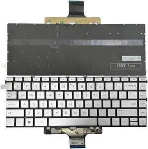 Aomoproing Keyboard With Backlight US Repair for HP Pavilion X360 14-DW 14M-DW SN9193BL SR