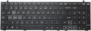 Aomoproing Laptop Keyboard For MACHENIKE F117-F1K F1KB Black United States US Without Frame
