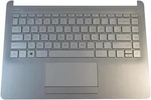 Aomoproing replacement keyboard for HP 14s-CR 14s-DP with Palmrest Non-Backlit including Touchpad L48648-001