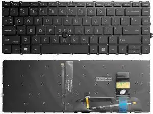 Aomoproing  Keyboard For HP HP ZBook Firefly 14 G8 14 G7 Laptop US English Backlit