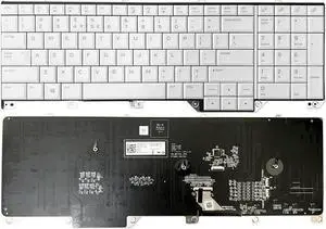 Aomoproing replacement keyboard for Dell Alienware 17 R5 Area 51m 07NF7F Backlit PK132F11B01 US White color