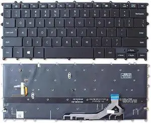 Aomoproing  Keyboard For Samsung NP930MBE 930MBE NP930MBE-K05US BA59-04382A backlit US black
