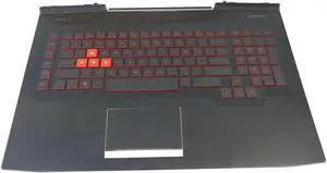 Aomoproing replacement keyboard for HP OMEN 17-AN 17T-AN with Palmrest Backlit including Touchpad 931690-001 Non-ODD