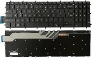 Aomoproing  replacement keyboard for DELL G3 Gaming 3579 3779 G5 5587 G7 7588 s US White color Backlit