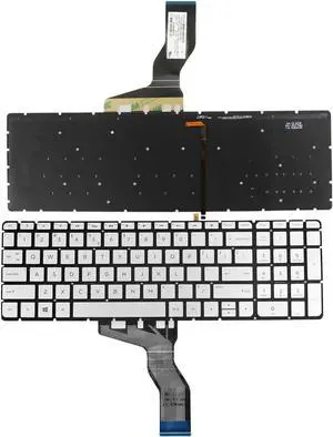 Aomoproing  Sliver For HP Pavil 15-au 15-au000 15-bc 15-bc00US backlit keyboard Laptop