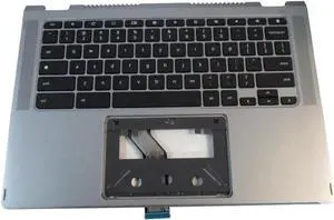 Aomoproing replacement keyboard for Acer Chromebook Spin CP514-3H Silver with Palmrest Backlit 6B.KA2N7.001