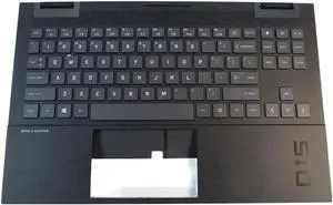 Aomoproing replacement keyboard for HP Omen 15-EN 15Z-EN with Palmrest Backlit M00666-001