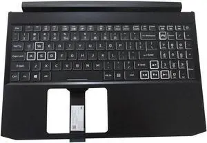 Aomoproing replacement keyboard for Acer Nitro AN515-55 with Palmrest Backlit 6B.Q7KN2.064 - White color Keys