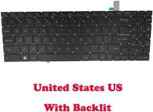 Aomoproing Replacement keyboard for Monochrome Backlit Keyboard For MSI Creator M16-A12U A12UC A12UD A12UEV English