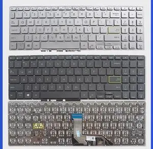 Aomoproing  US backlit Keyboard for Asus Vivobook M533 M533F M533E M533UA M533IA Silver