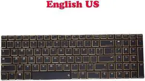 Aomoproing Gold color Laptop RGB Colourful Backlit Keyboard For Tongfang GH5KN51