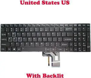 Aomoproing  Backlit Keyboard For ENZ K36 X36 DK348A-B US YX-K2010 English US