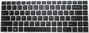 Aomoproing  Laptop Keyboard For Sager NP8640 NP8640-S English US Black With Backlit