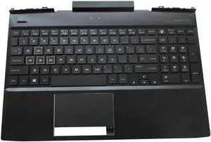 Aomoproing replacement keyboard for HP Omen 15-DC 15T-DC with Palmrest Backlit including Touchpad L30195-001