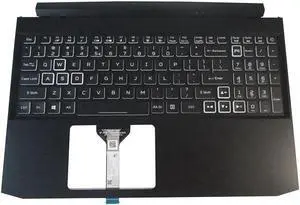 Aomoproing replacement keyboard for Acer Nitro AN515-45 AN515-57 with Palmrest Backlit 6B.QB2.001 White color Key