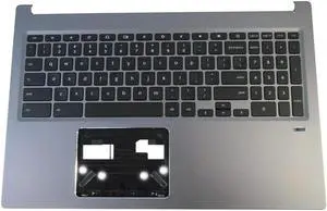 Aomoproing replacement keyboard for Acer Chromebook CB715-1W CB715-1WT with Palmrest Black colorlt including FP 6B.HB0N7.019