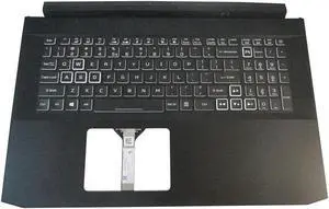 Aomoproing replacement keyboard for Acer Nitro AN517-41 with Palmrest Backlit 6B.QCUN2.001 White color Key Version