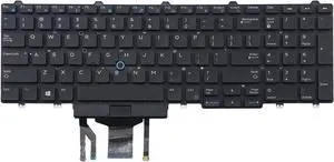 Aomoproing  US Backlit Keyboard for Dell P/N: PK1313M3B05 MP-13P53U4J698 0TF5M0 PK1313M3B00